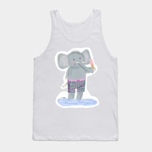 Splash little elephant Tank Top